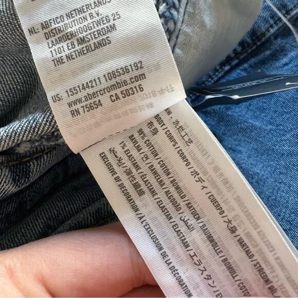 Abercrombie Fitch The Ankle Straight Ultra High Rise Curve Love Jeans - Picture 8 of 8